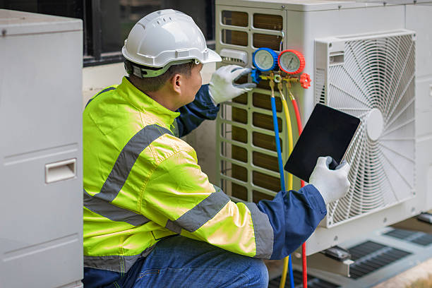 Professional Hvac Installation technician working in Chesterfield, MA